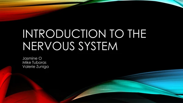 Introduction to the nervous system