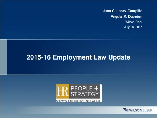 2015-16 Employment Law Update