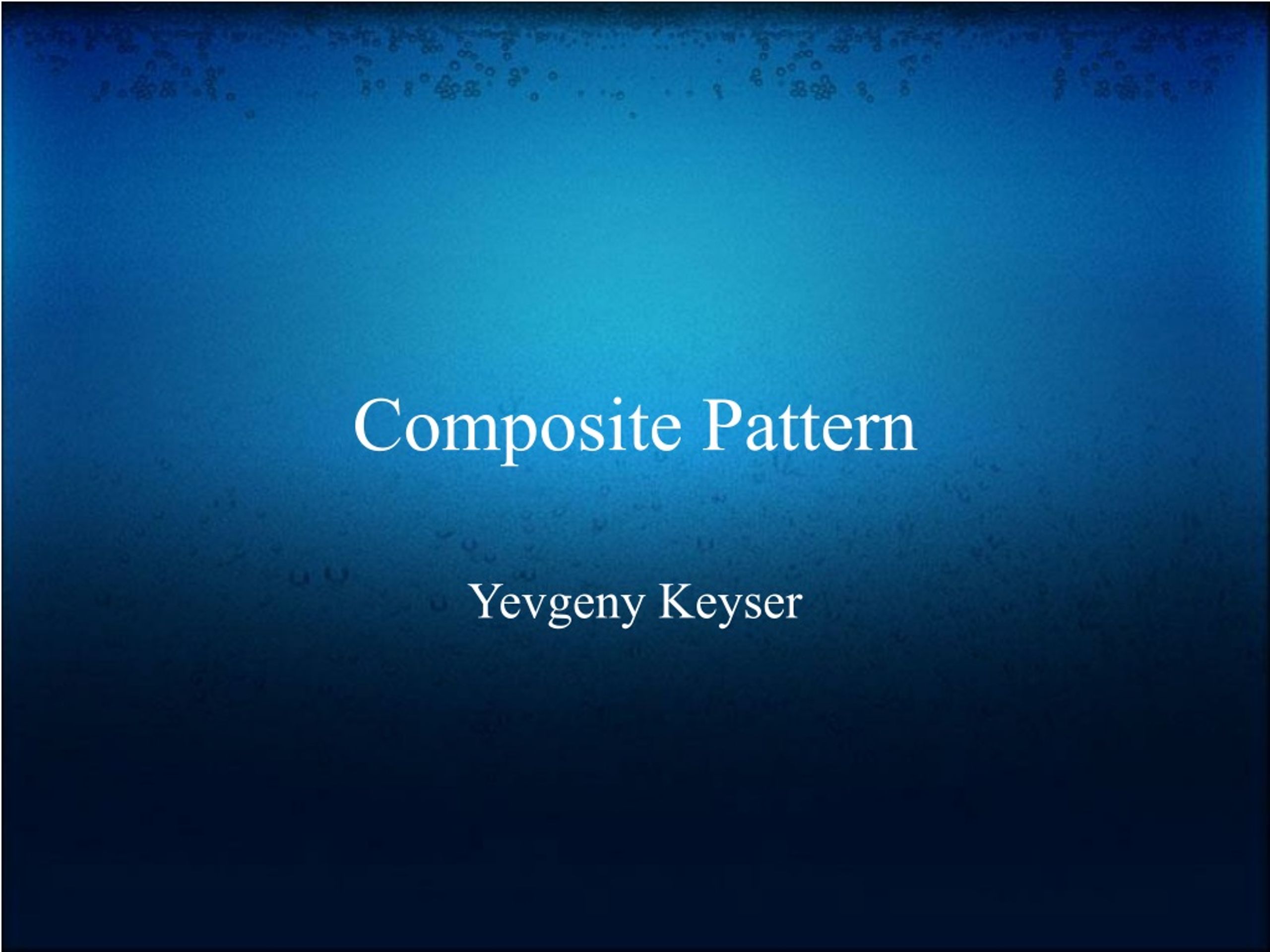 Composite Pattern in Object-Oriented Design - slide 1