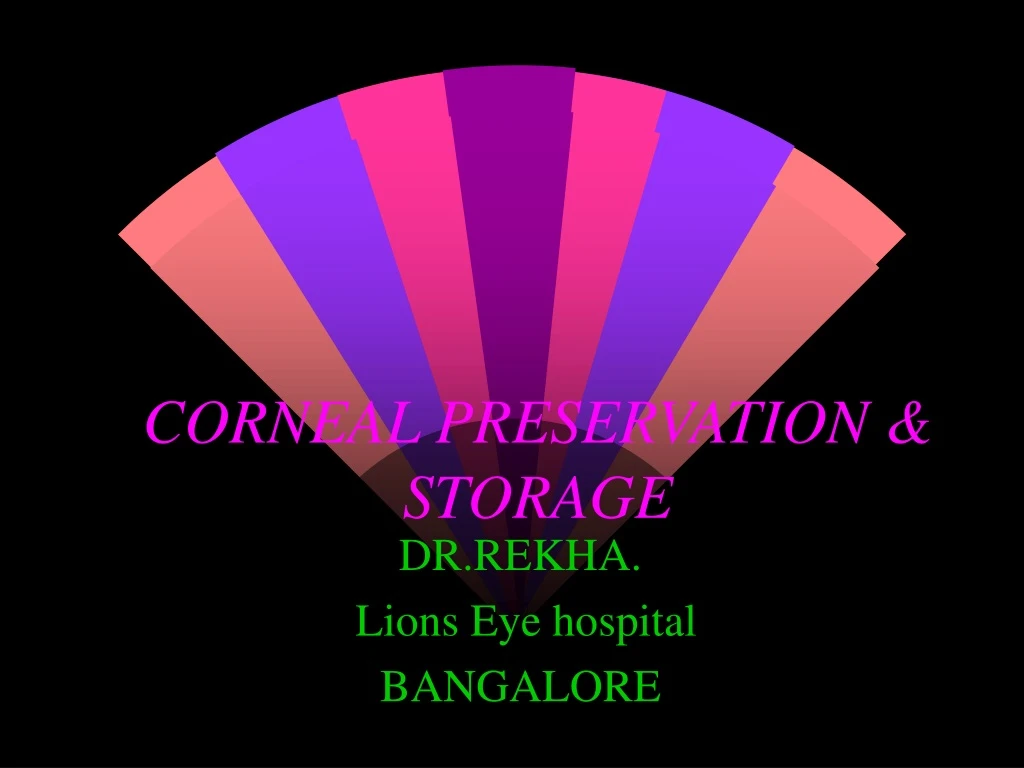 corneal preservation storage