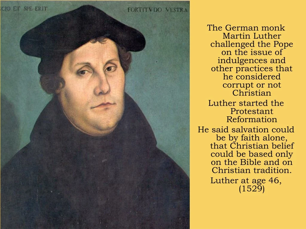 the german monk martin luther challenged the pope