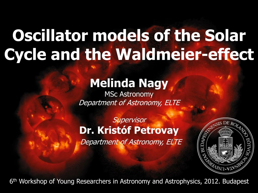 oscillator models of the solar cycle and the waldmeier effect
