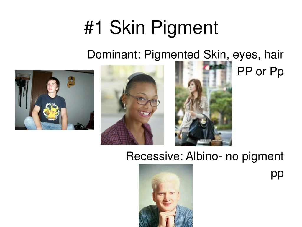 1 skin pigment