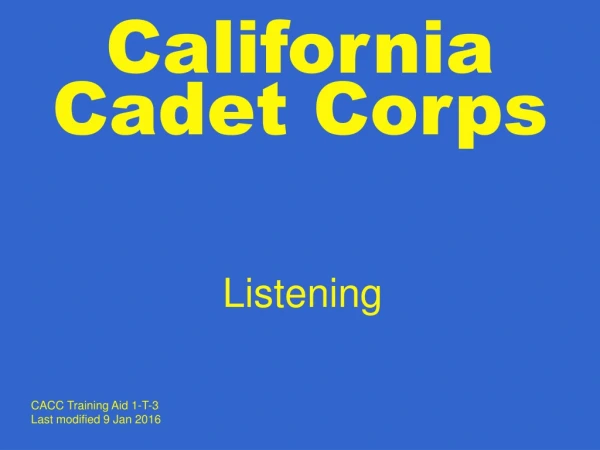 California Cadet Corps