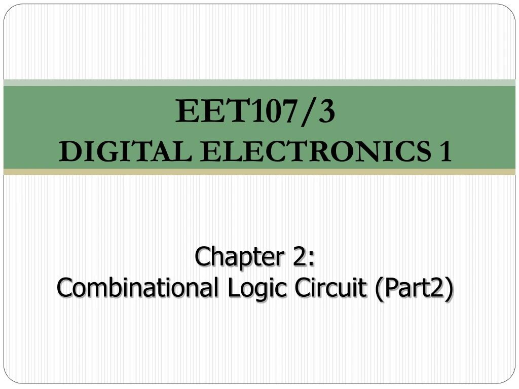 eet107 3 digital electronics 1