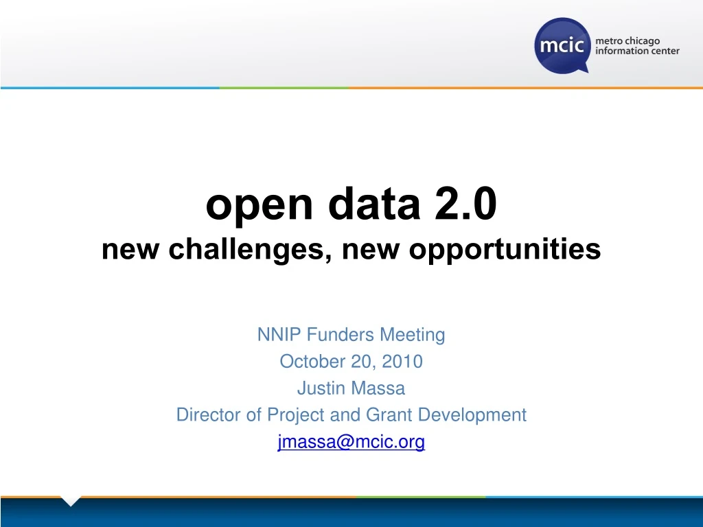 open data 2 0 new challenges new opportunities