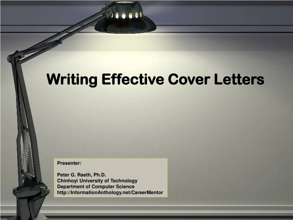 writing effective cover letters