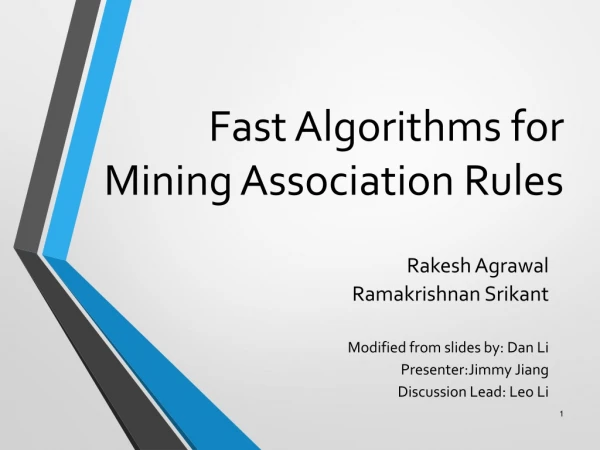 Fast Algorithms for Mining Association Rules