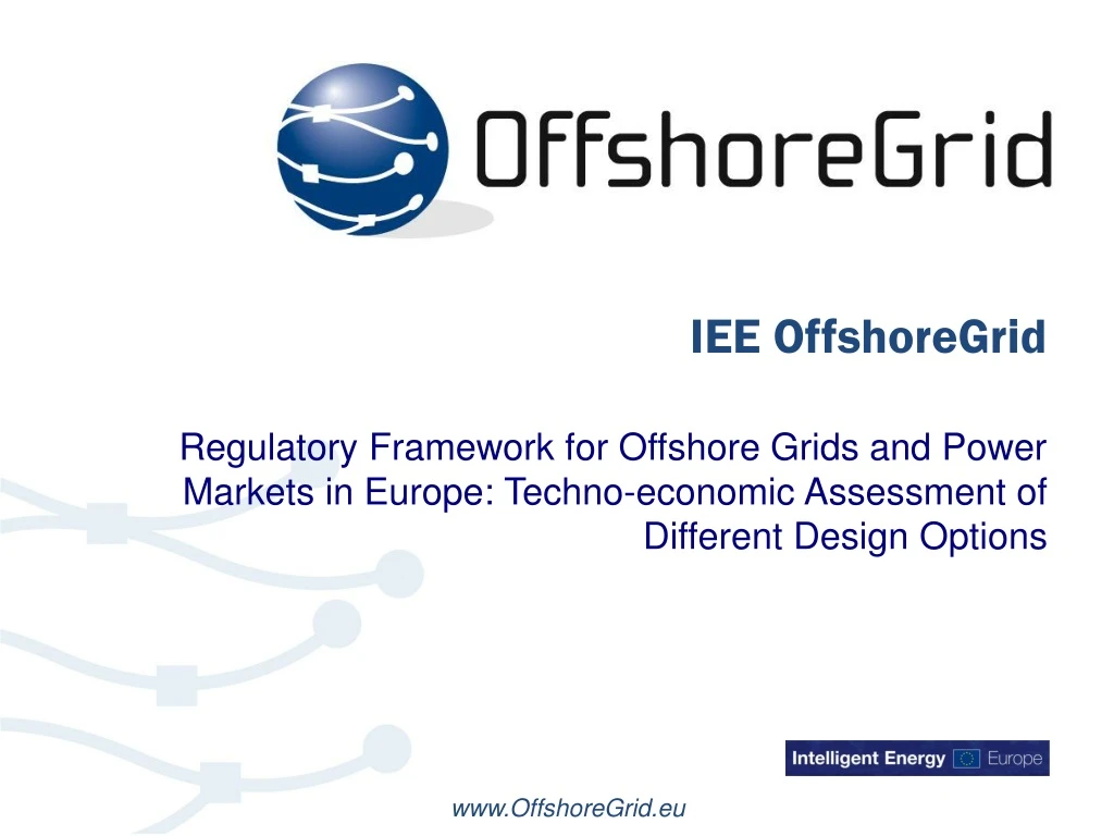 iee offshoregrid regulatory framework