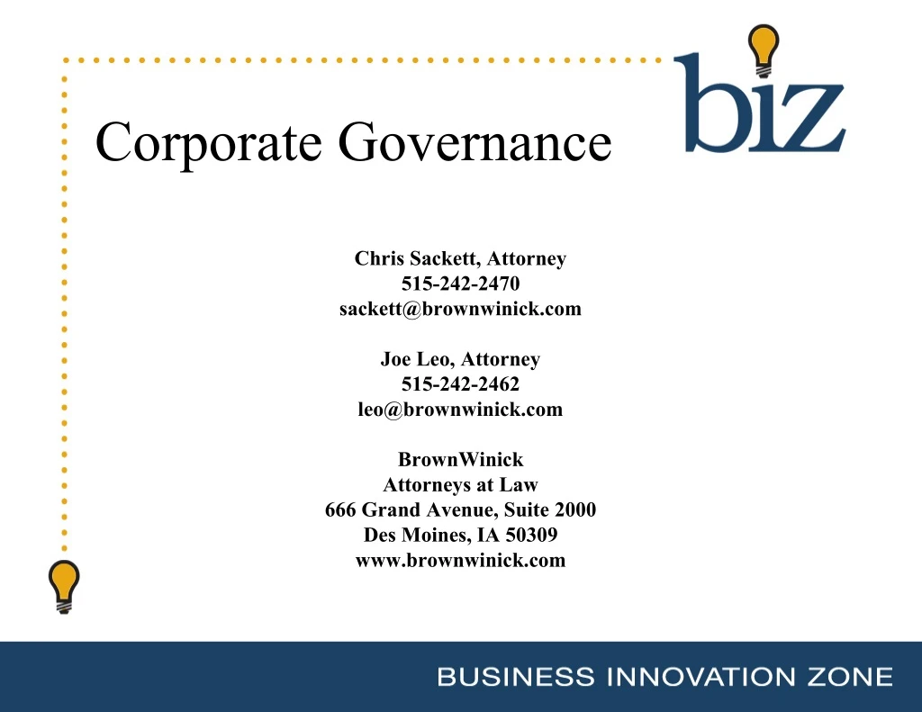 corporate governance