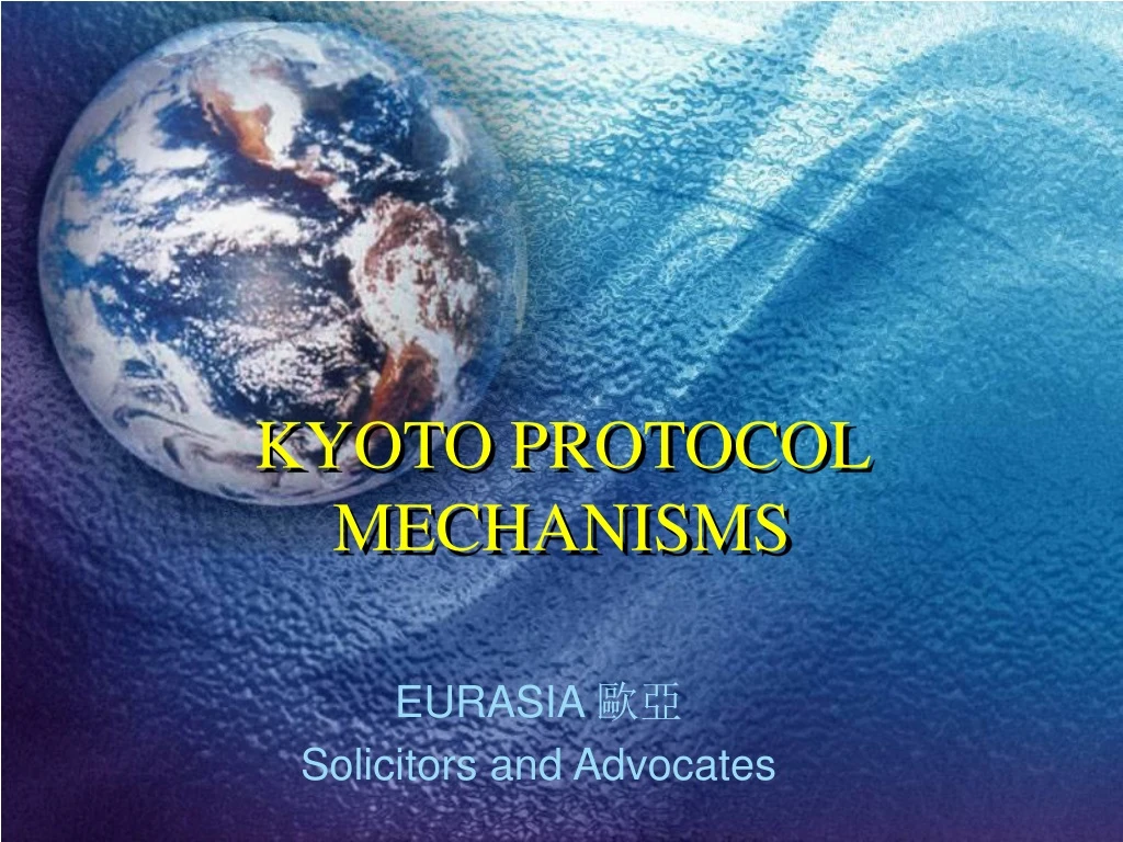 kyoto protocol mechanisms