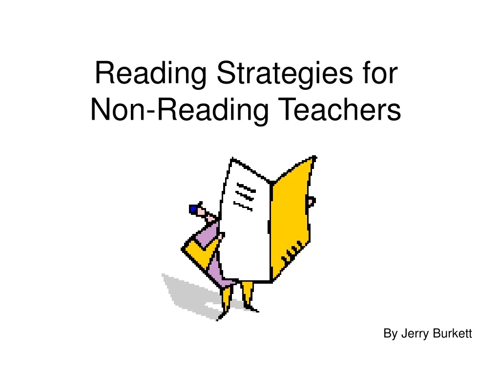 reading strategies for non reading teachers