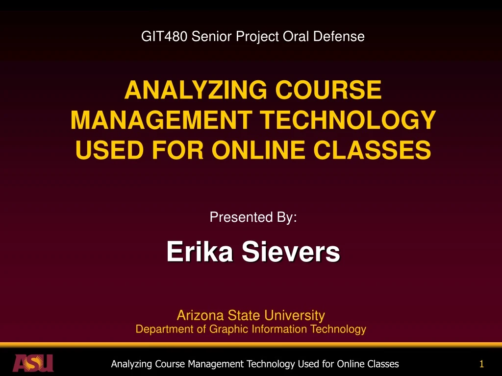 git480 senior project oral defense analyzing