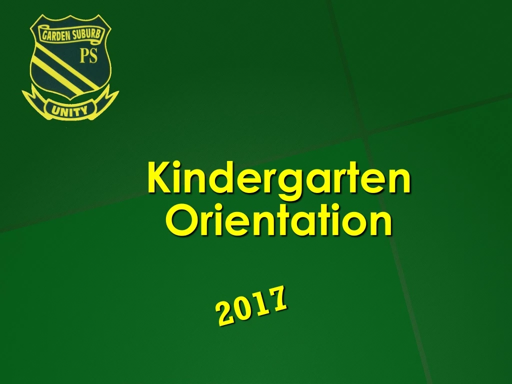 kindergarten orientation