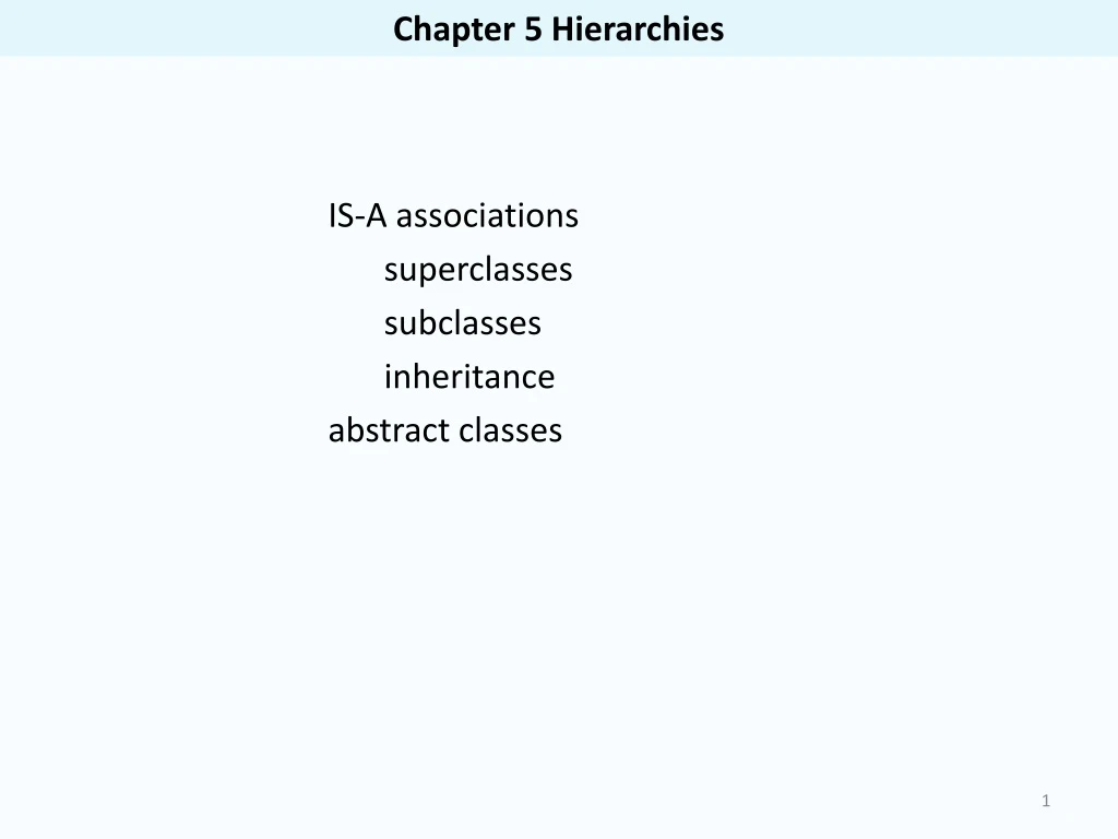 chapter 5 hierarchies