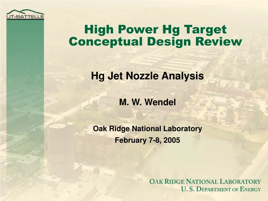 high power hg target conceptual design review