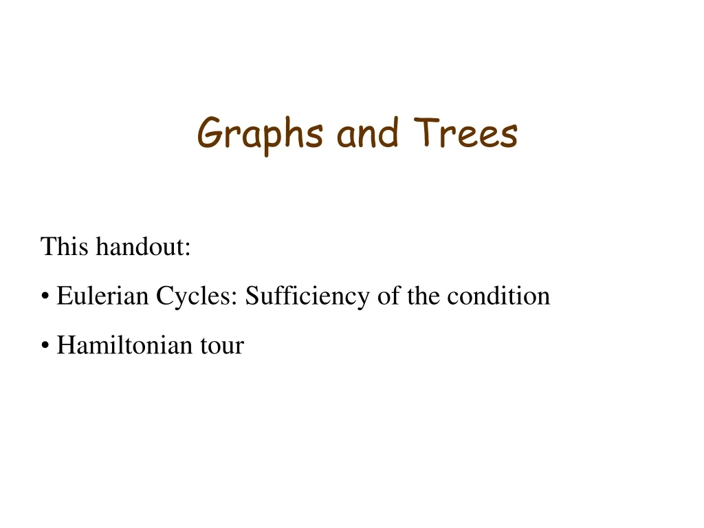 graphs and trees