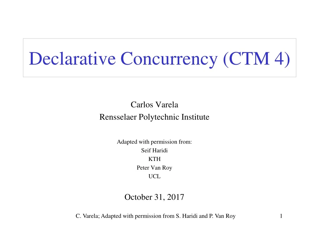 declarative concurrency ctm 4