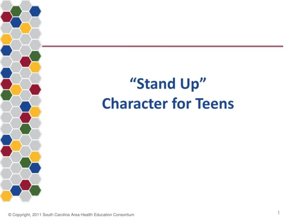 “Stand Up” Character for Teens