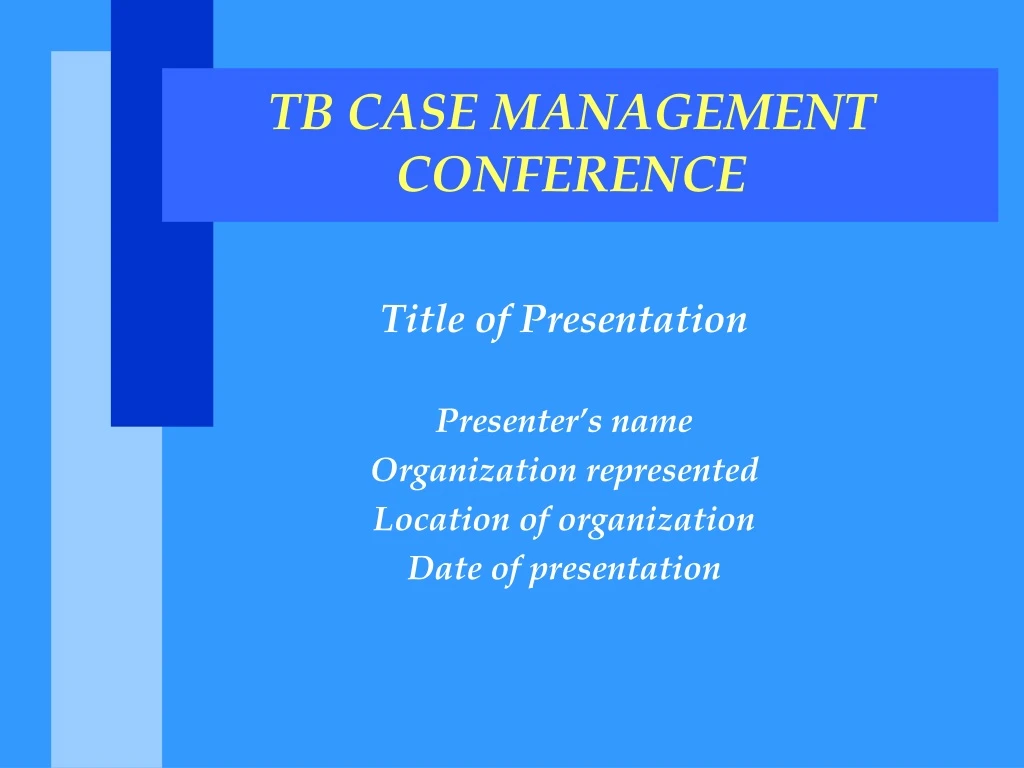 tb case management conference