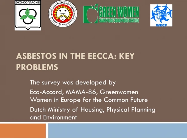 ASBESTOS IN THE EECCA:  KEY PROBLEMS