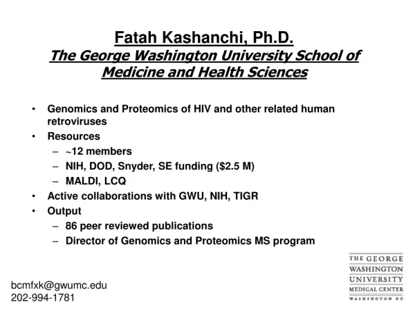 Genomics and Proteomics of HIV and other related human retroviruses Resources ~12 members