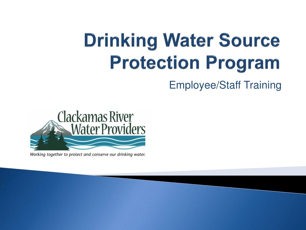 drinking water source protection program