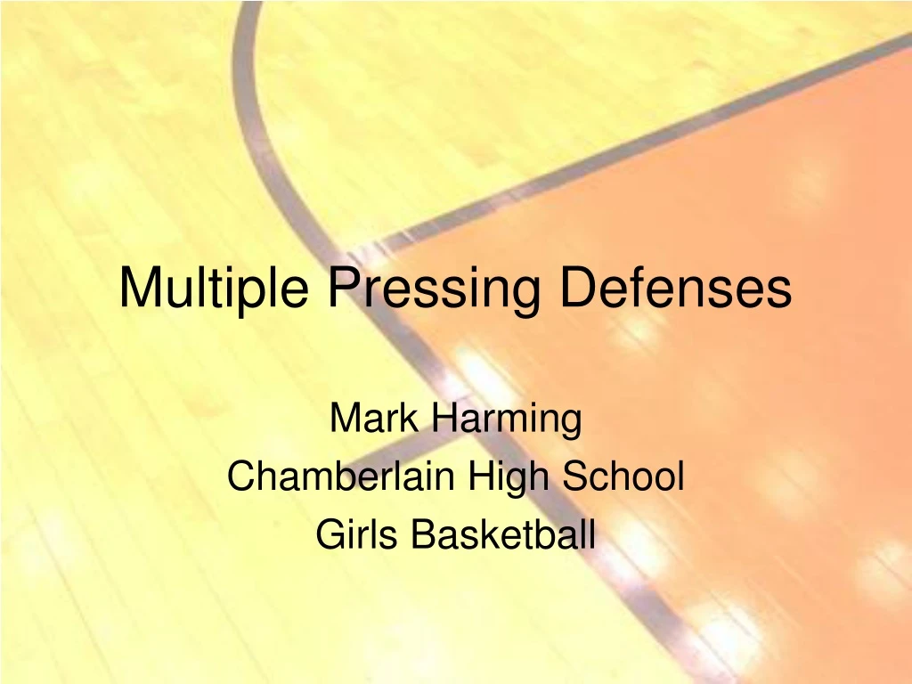 multiple pressing defenses