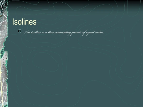 Isolines