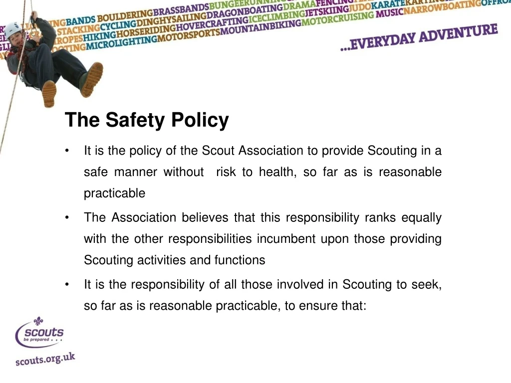the safety policy