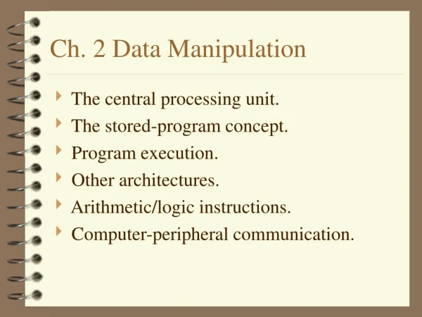 Ch. 2 Data Manipulation