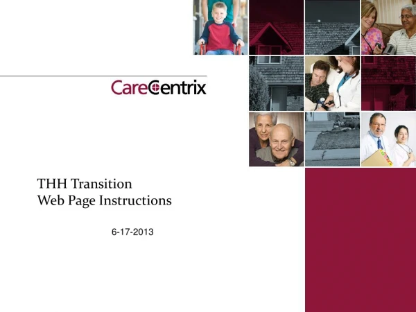 THH Transition Web Page Instructions