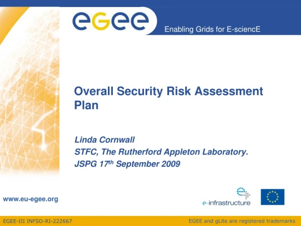 Overall Security Risk Assessment Plan
