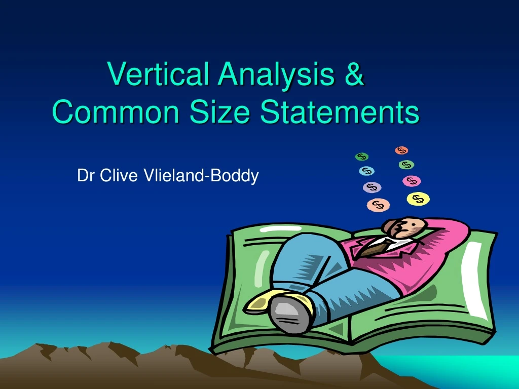 vertical analysis common size statements
