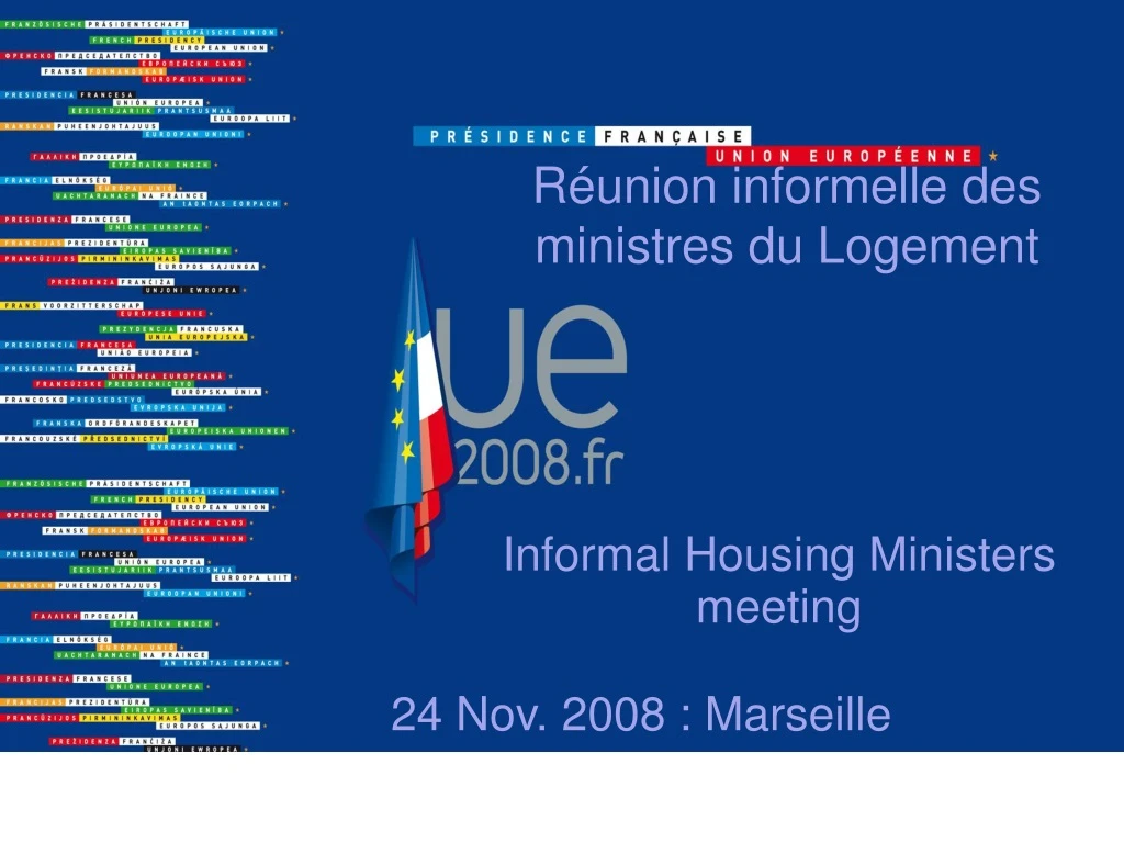 r union informelle des ministres du logement