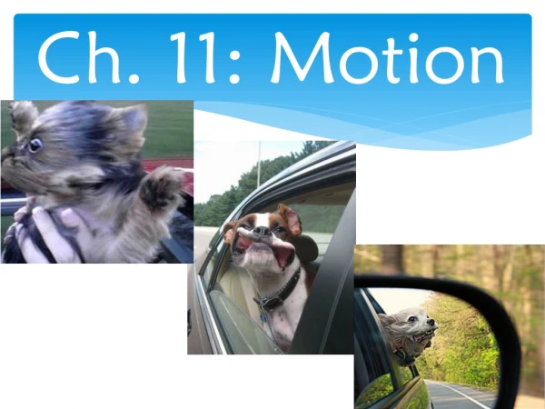 Ch. 11: Motion