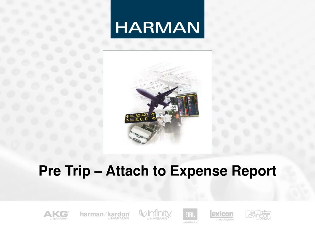 pre trip attach to expense report