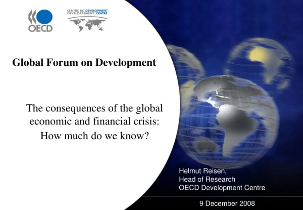 Helmut Reisen,  Head of Research OECD Development Centre