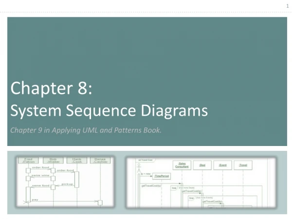 Chapter  8:  System Sequence Diagrams  Chapter 9 in Applying UML and Patterns Book.