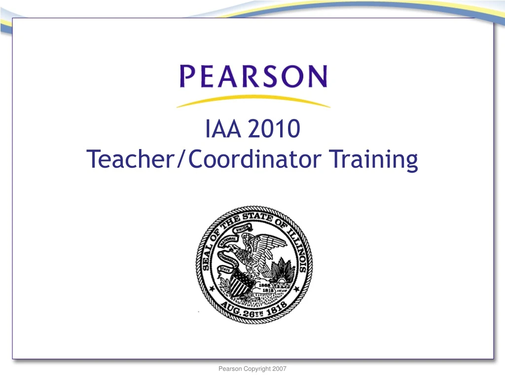 iaa 2010 teacher coordinator training