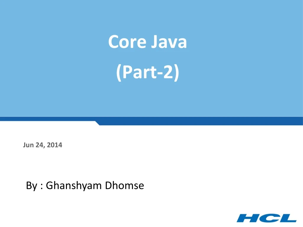 core java part 2