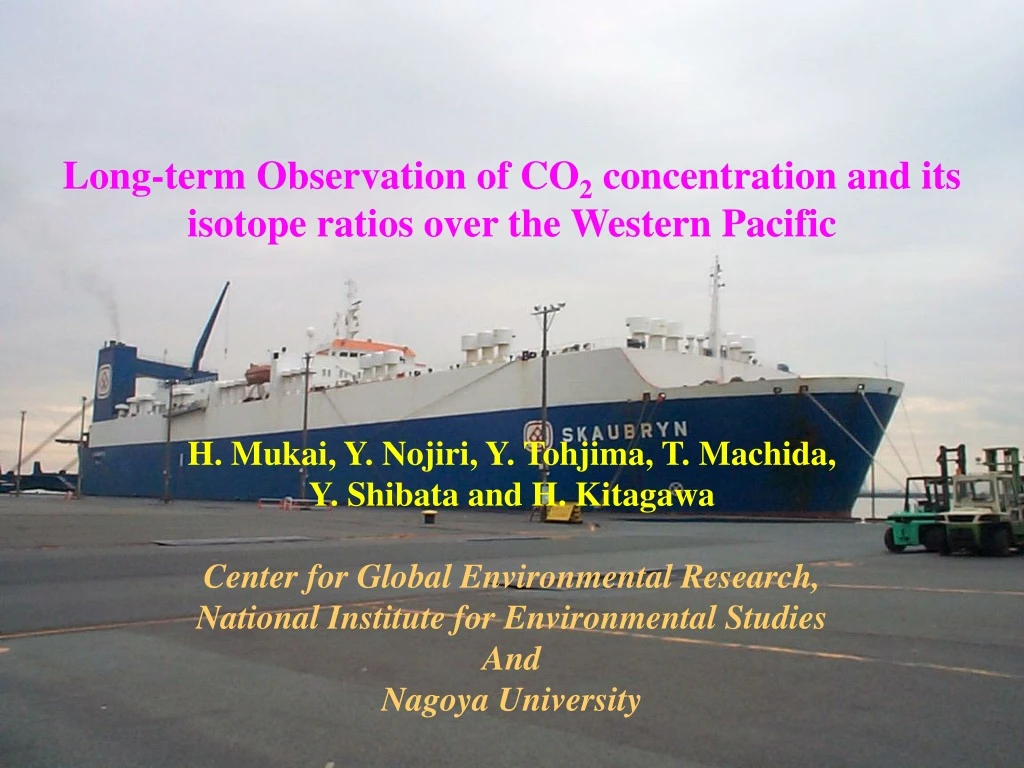 long term observation of co 2 concentration