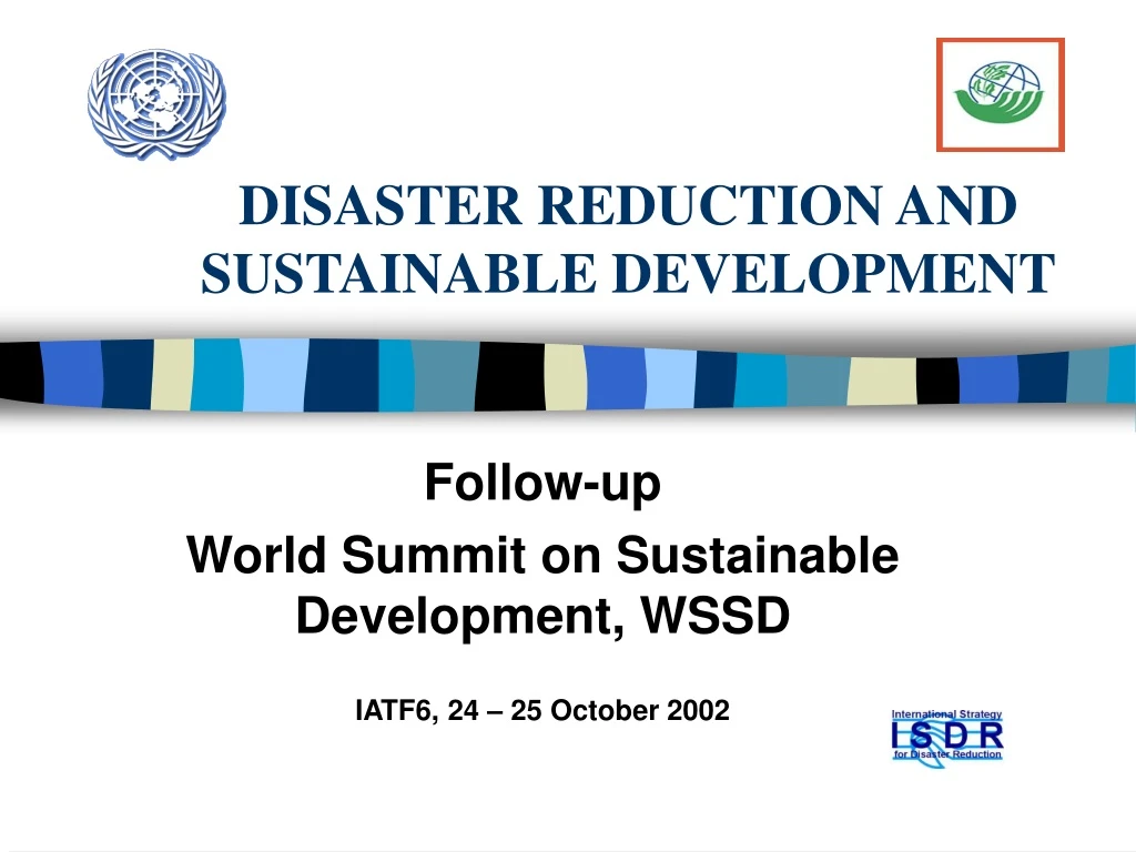 disaster reduction and sustainable development