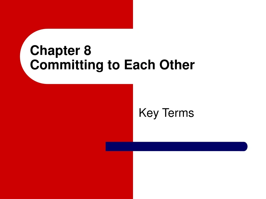 chapter 8 committing to each other