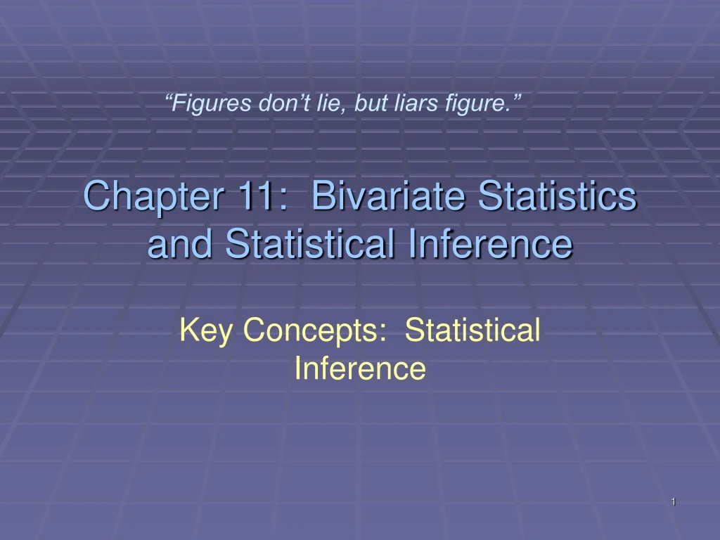 chapter 11 bivariate statistics and statistical inference