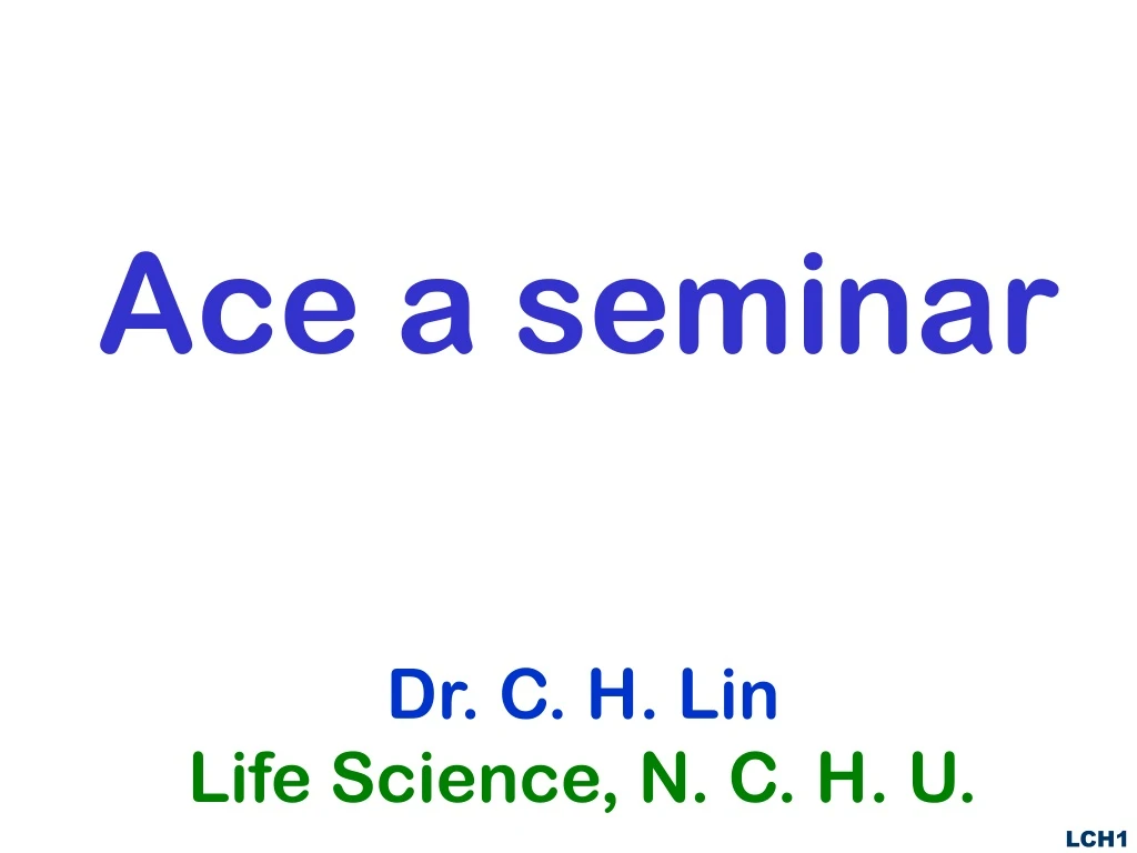 ace a seminar