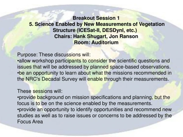 Breakout Session 1