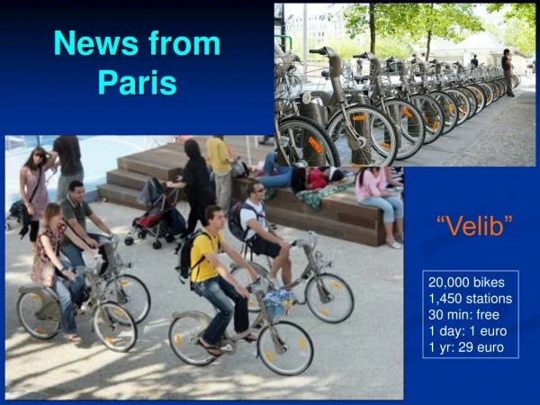 News from Paris
