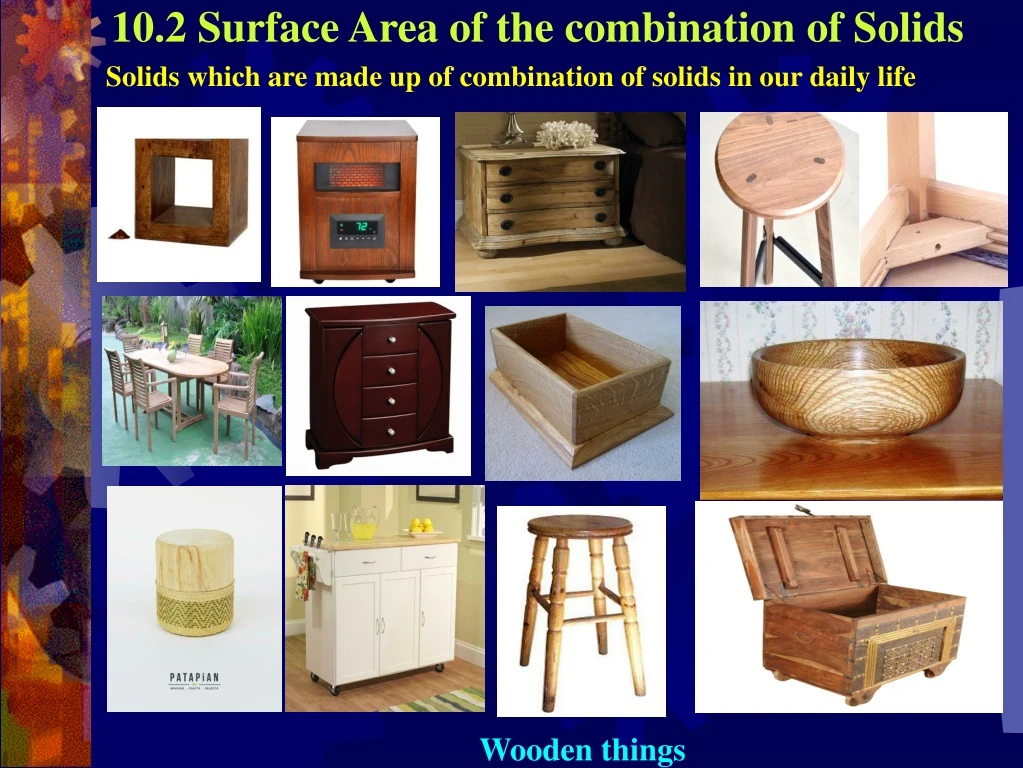 10 2 surface area of the combination of solids