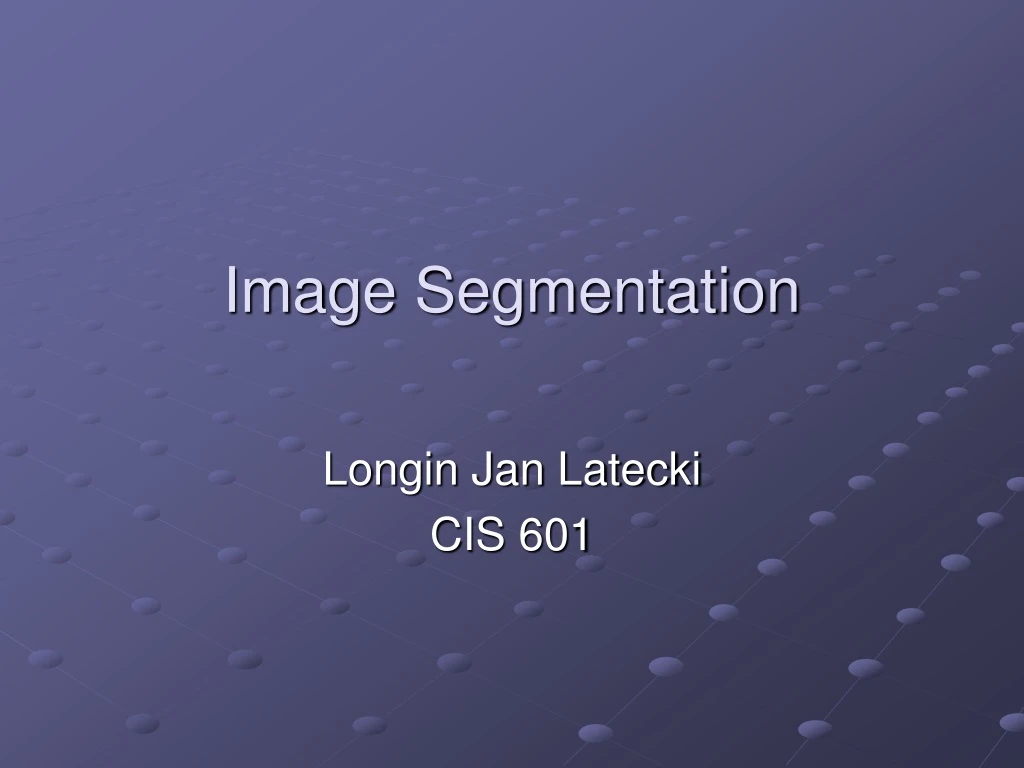 image segmentation